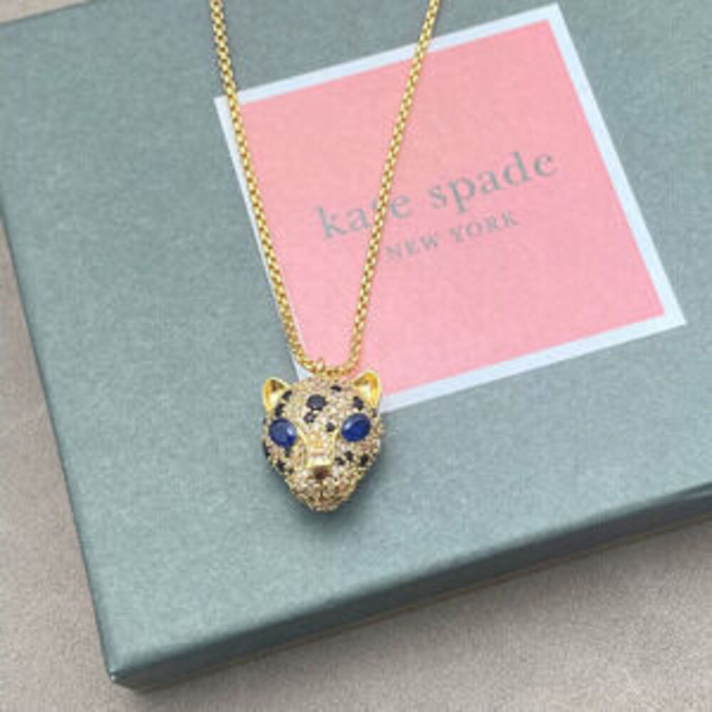 kate spade Hip Hop Panther Head CZ Choker Necklace